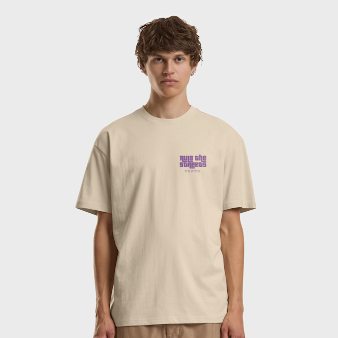 Mister Tee Rule The Streets Oversize Tee beige 102008 2