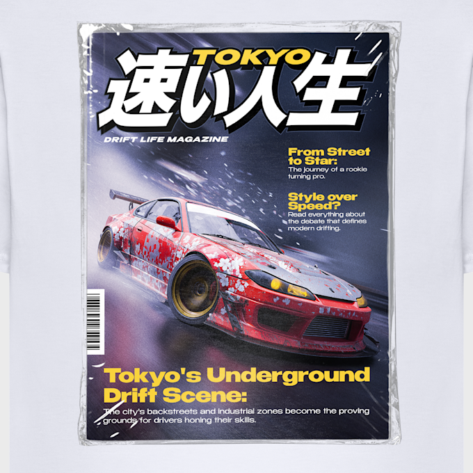 Mister Tee Tokyo Underground Oversize Tee bianco 102009 4