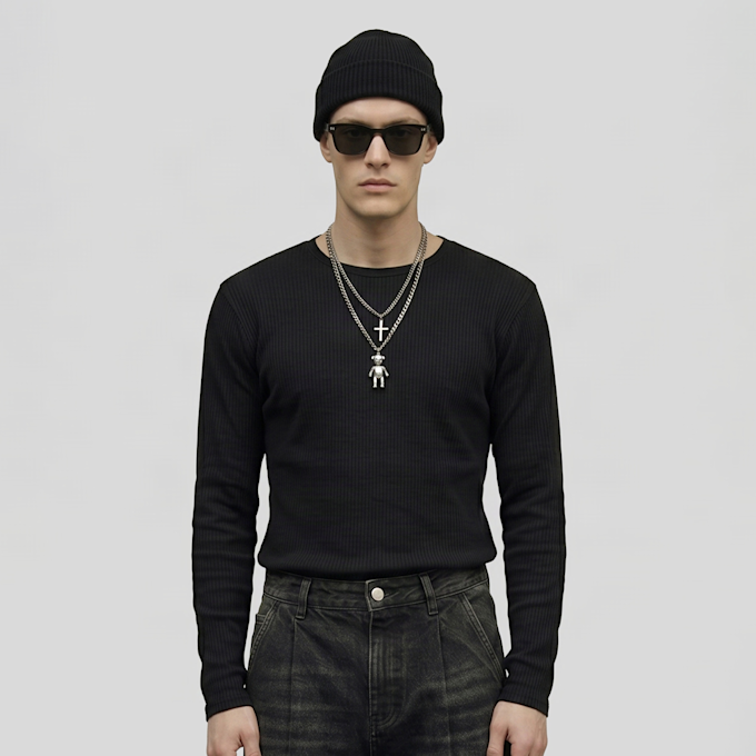 Urban Classics Loose Longsleeve Shirt noir 102373 1