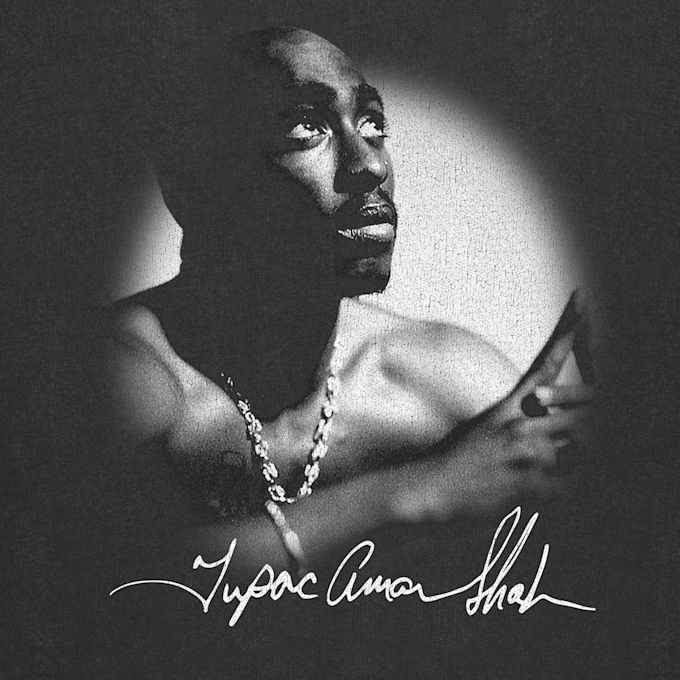 Mister Tee 2Pac Spotlight Vintage Oversize Tee preto 102341 3