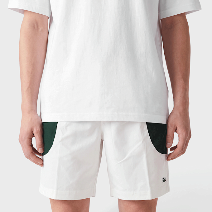 Lacoste Shorts warm grey Blanc 102534 3