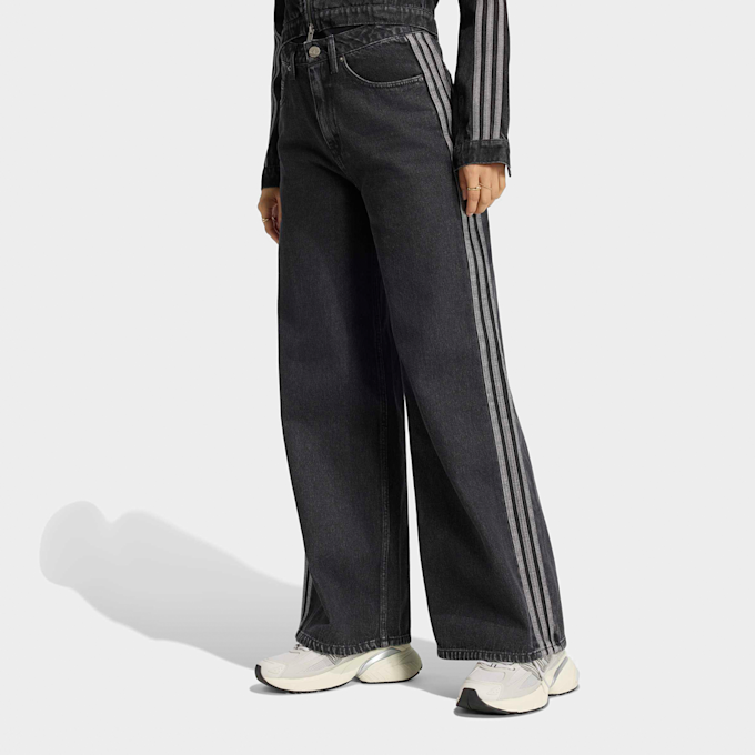 adidas Originals High Rise Wide Leg Denim Pants noir 102766 1