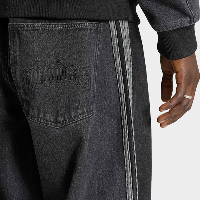 adidas Originals Superstar Denim Jeans Mid-Rise Straight Leg noir 102774 4