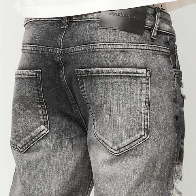 2Y STUDIOS Pedro Ripped Slim Fit Jeans gris 102822 4