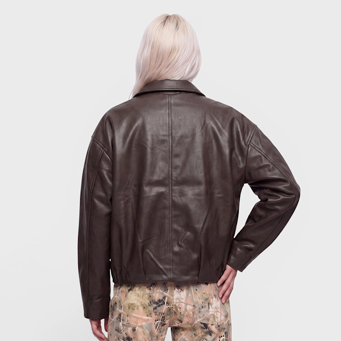 Decibel Cropped Jacket with Belt braun 102863 2