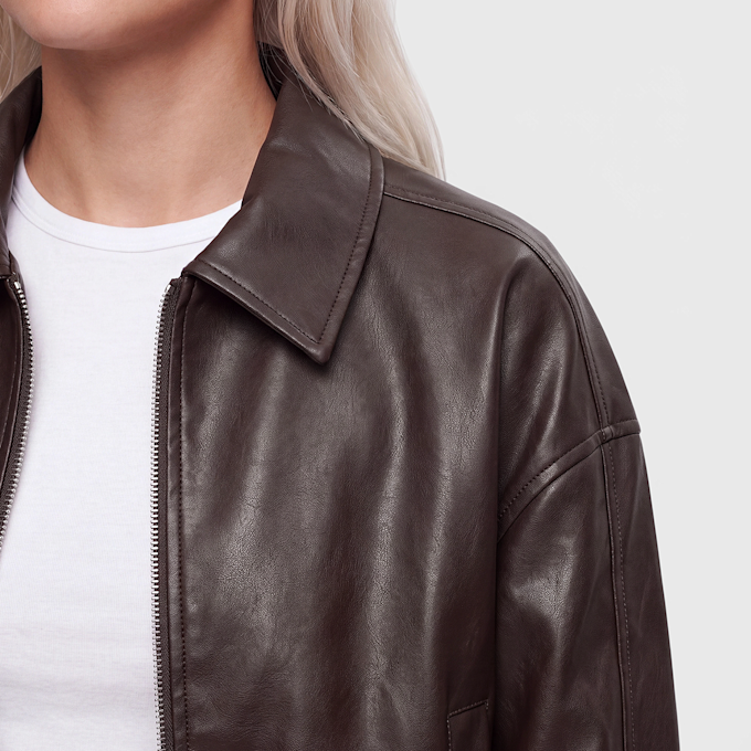 Decibel Cropped Jacket with Belt braun 102863 3