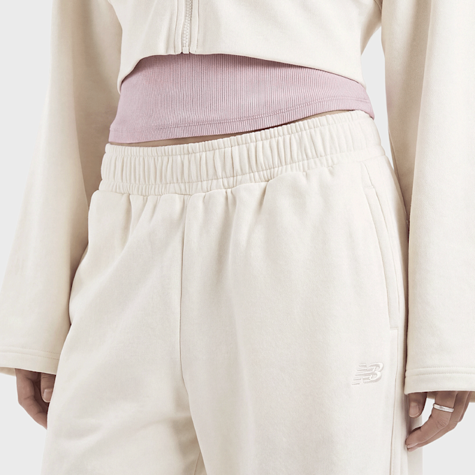 New Balance Brushed Coastal Fleece Pant Beige 102952 3
