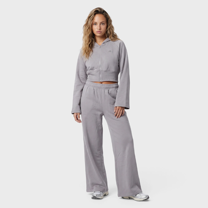 New Balance Brushed Coastal Fleece Full Zip Gris 102942 4