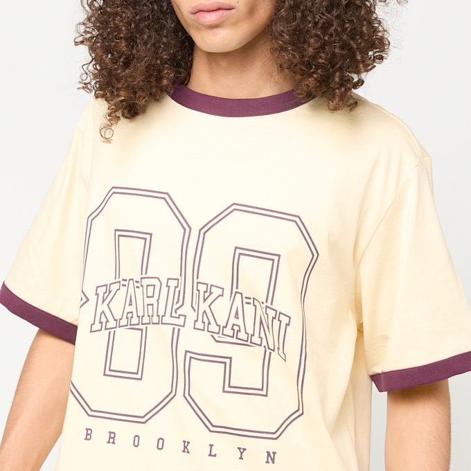 Karl Kani College 89 Regular Ringer T-Shirt bege 103045 3