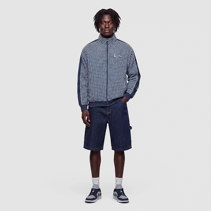 Karl Kani Signature Check Sidestripe Trackjacket bleu 103054 4