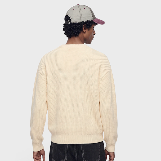 Karl Kani Script Knit Oversized Crew Beige 103075 2
