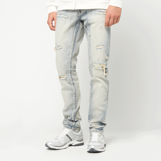 Smoke Rise Crystal Effect Washed Jeans Zenium azul 103155 1