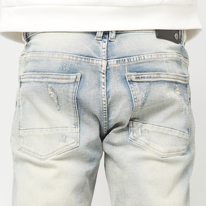 Smoke Rise Crystal Effect Washed Jeans Zenium azul 103155 4