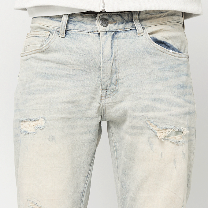 Smoke Rise Grunge Wash Effect Jeans Elva blauw 103157 3