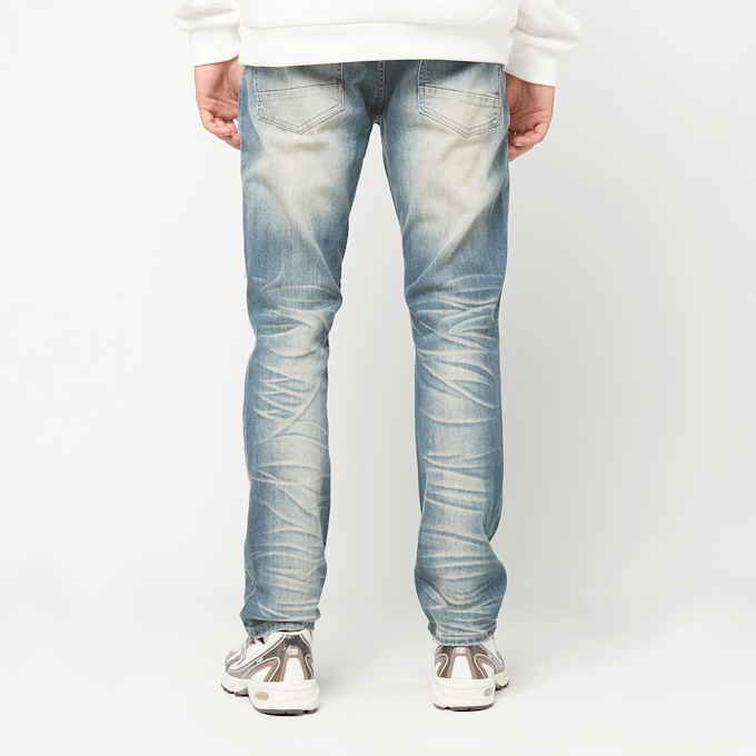 Smoke Rise Haze Effect Washed Jeans azul 103154 2