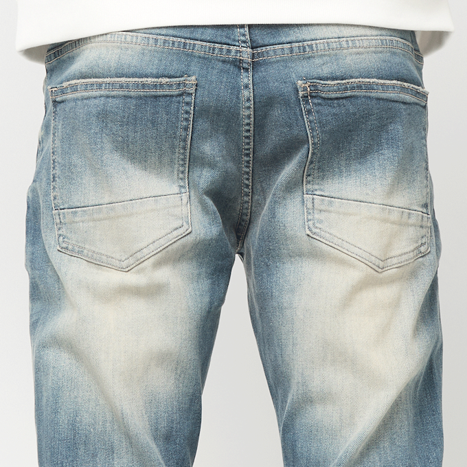 Smoke Rise Haze Effect Washed Jeans blauw 103154 4