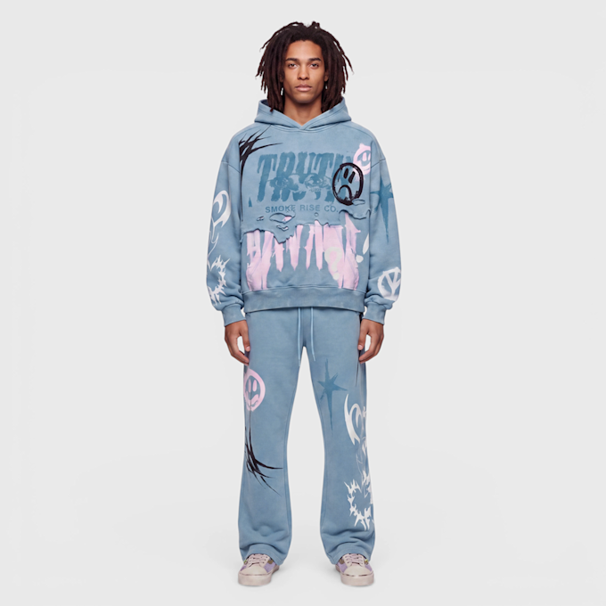 Smoke Rise Truth Hoodie blau 103168 4