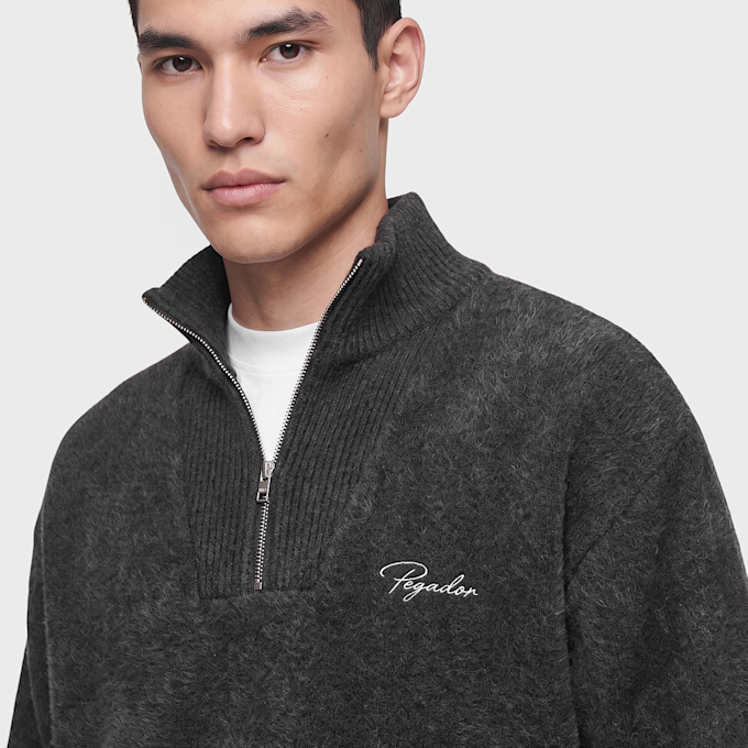 Pegador Gilmonde Structured Knit Half-Zip Sweater BLACK Schwarz 103482 3