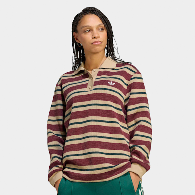 adidas Originals Stripe Knitted Polo rouge 103773 1
