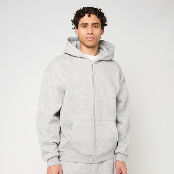 Urban Classics Fluffy Zip Hoody siva 103969 1