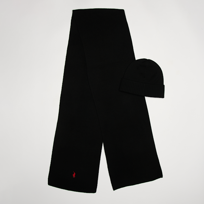 Polo Ralph Lauren HATSCARFGBOX-COLD WEATHER-HAT POLO BLACK Noir 104003 2