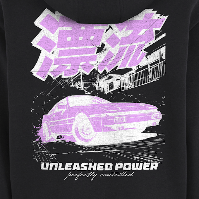 Mister Tee Unleashed Power Fluffy Zip Hoody schwarz 104341 3