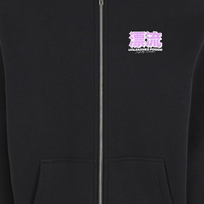 Mister Tee Unleashed Power Fluffy Zip Hoody zwart 104341 4