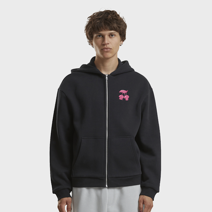 Mister Tee Fresh to Death Cherries Fluffy Zip Hoody schwarz 104339 2