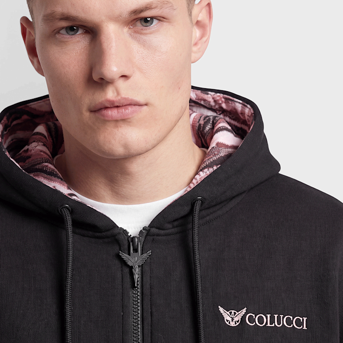 Colucci Ikarus Backprint Zip Hoodie schwarz 105218 3