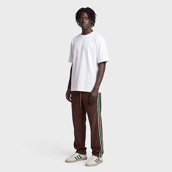 Colucci Velours Checkerboard Trackpants braun 105223 4