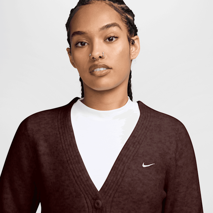 Nike Slim Knit Essential Cardigan Rouge 105385 3