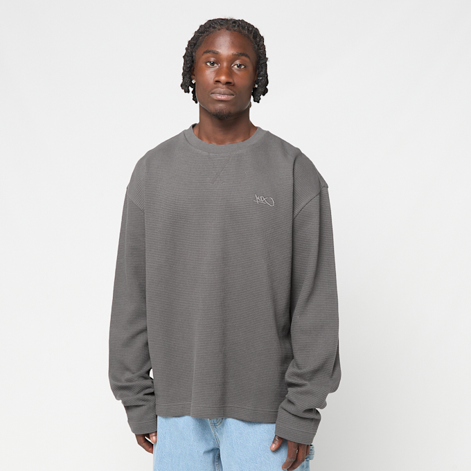 K1X Tag Logo Waffle Longsleeve grau 105562 1
