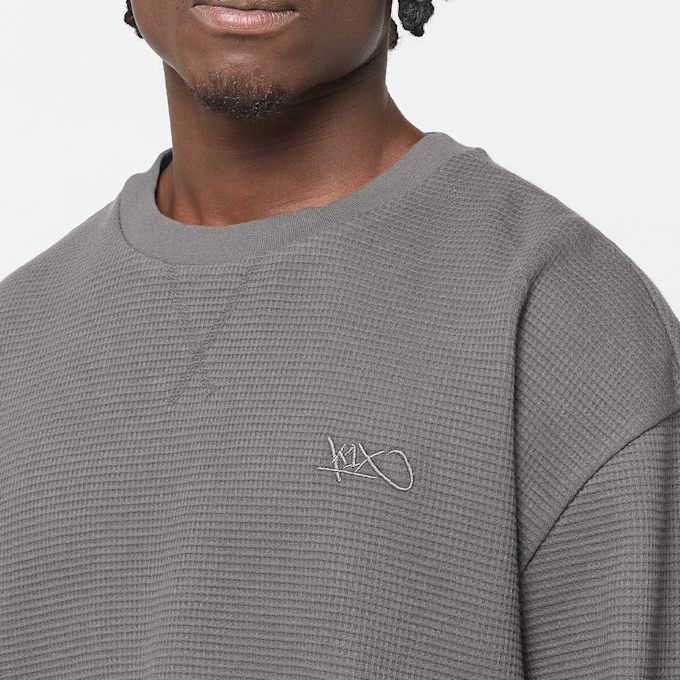 K1X Tag Logo Waffle Longsleeve gris 105562 3