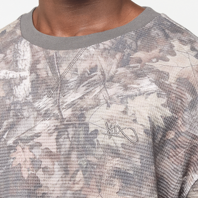 K1X Tag Logo Waffle Longsleeve camouflage 105568 3