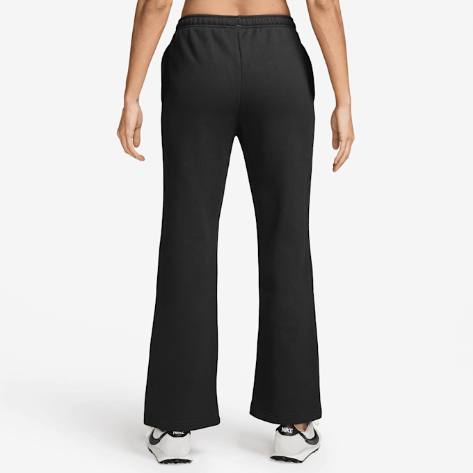 Nike Studio Fleece Medium Weight Mid Rise Open Hem Pant Noir 105552 2