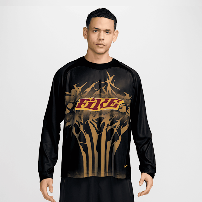 Nike YMH Longsleeve Football Jersey Schwarz 105735 1