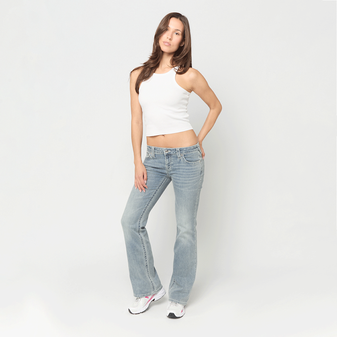 True Religion Becca Low Rise Bootcut blauw 105908 5