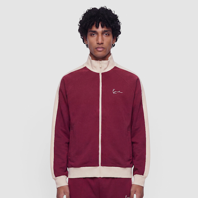 Karl Kani Signature Sidestripe Pique Trackjacket rouge 106065 1