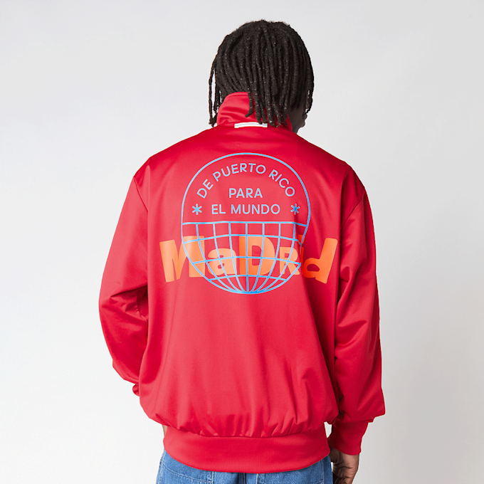 adidas Originals Bad Bunny Firebird Track Top Madrid rosso 106300 1