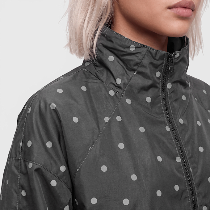 Decibel Polka Dot Funnel Neck Jacket schwarz 107063 3