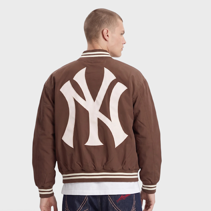 New Era MLB Wordmark Varsity Jacket Noir 107561 2