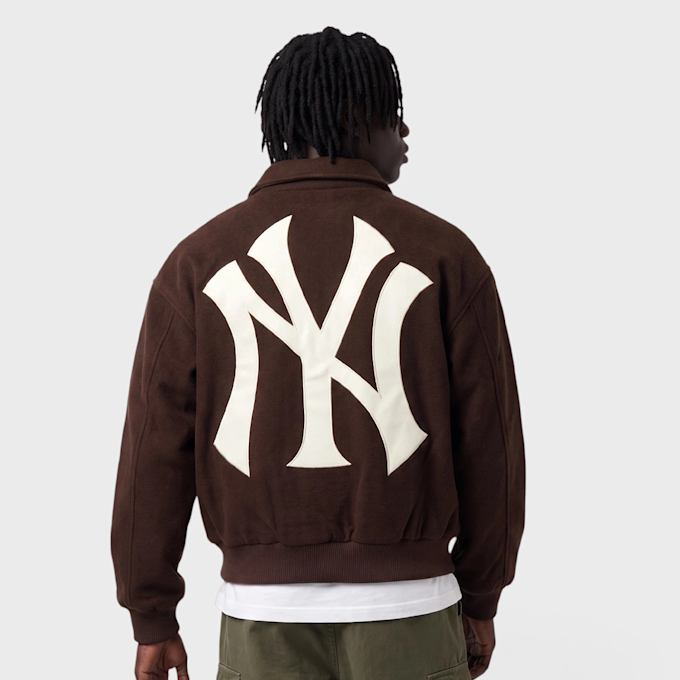 New Era MLB Logo Varsity Jacket Schwarz 107585 2
