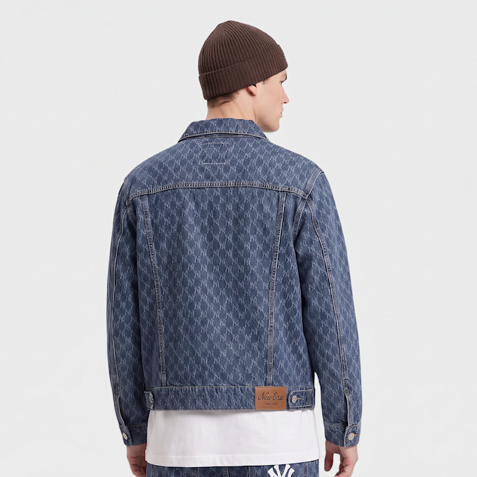 New Era MLB Logo Aop Denim Pant Bleu 107587 2
