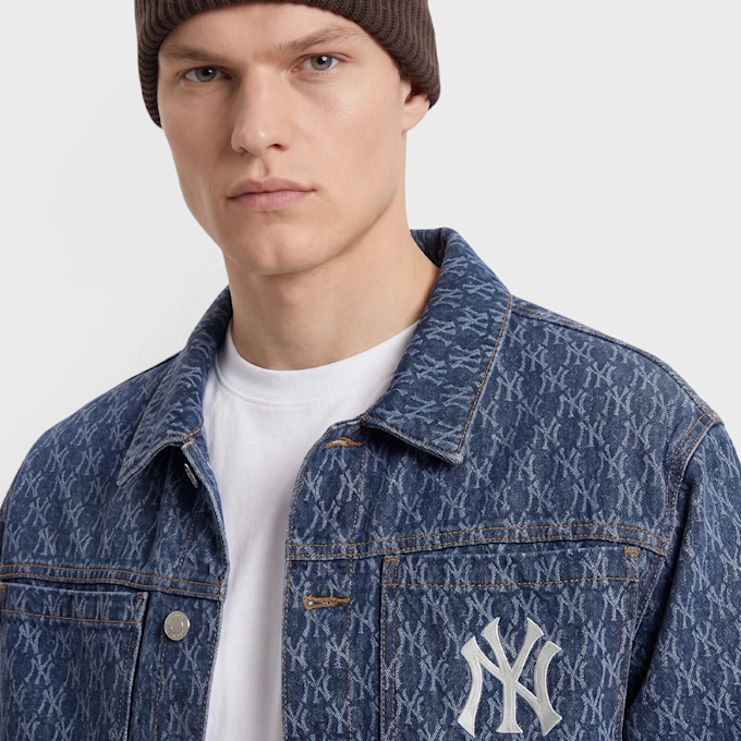 New Era MLB Logo Aop Denim Pant Bleu 107587 3
