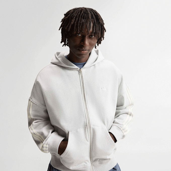 adidas Originals adiSignature 3 Stripes Full Zip Hoodie Gris 107858 1