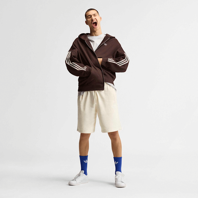 adidas Originals adiSignature 3 Stripes Full Zip Hoodie Marron 107855 4