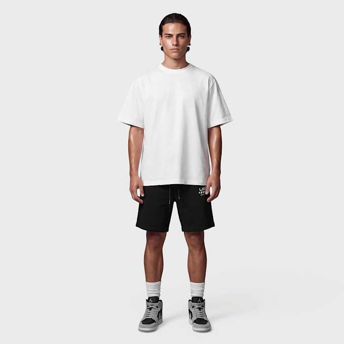 Off-White Diagonal Open Hem Jogger Shorts noir 108887 4