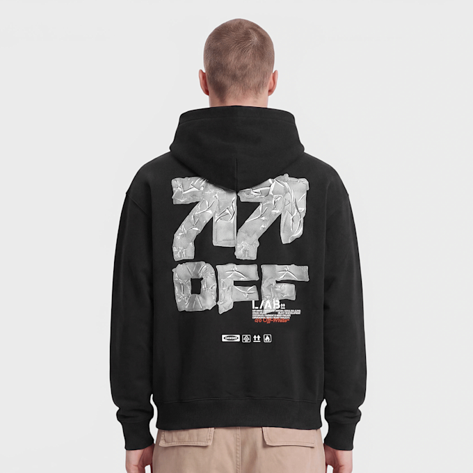 Off-White Off Active Duct Tape Hoodie Schwarz 108900 2
