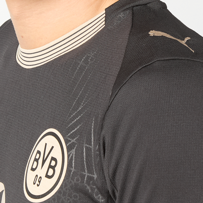 PUMA BVB Sondertrikot 100 Jahre Rote Erde schwarz 109943 6