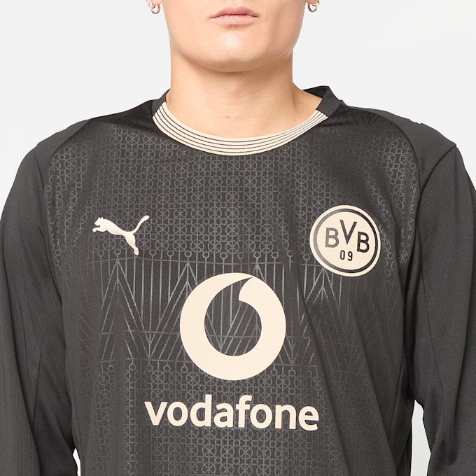 PUMA BVB Sondertrikot langarm 100 Jahre Rote Erde nero 109947 3